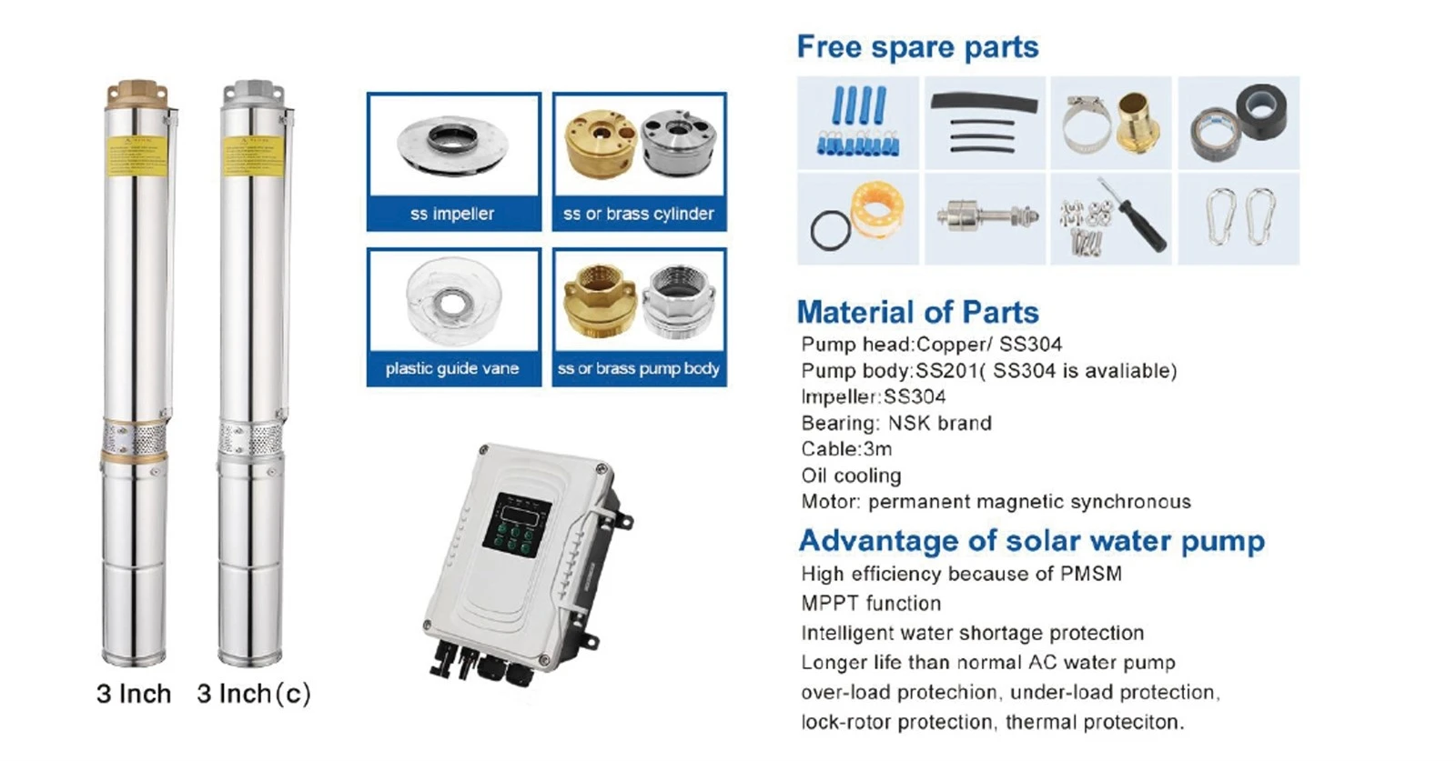 2Hp solar electric water pump 2Hp solar electric water pump